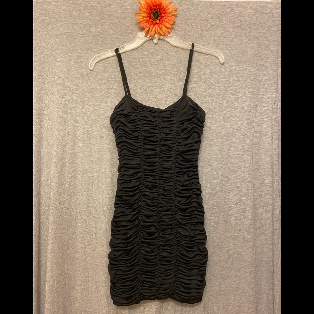 Little Ruffled Black Dress